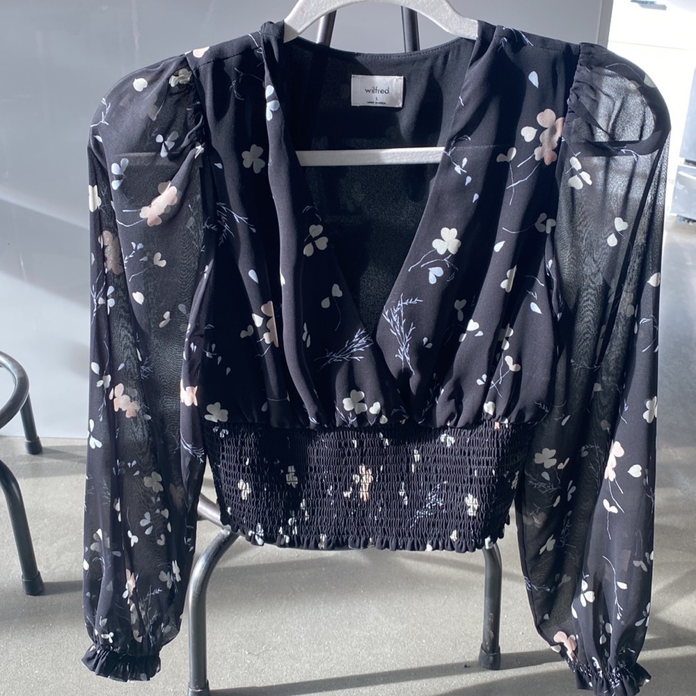 Wilfred floral top - whistful blouse
